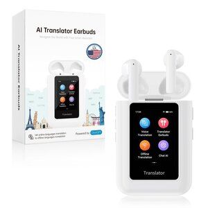 ANFIER A8 AI Translation Earbuds Real Time with ChatGPT, Language Translator Dev
